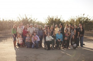 The extended Curti family: second, third, fourth and fifth generations.