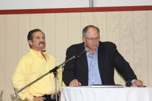 Larry Dutto, a longtime family friend of the Curti's, was the master of ceremonies.
